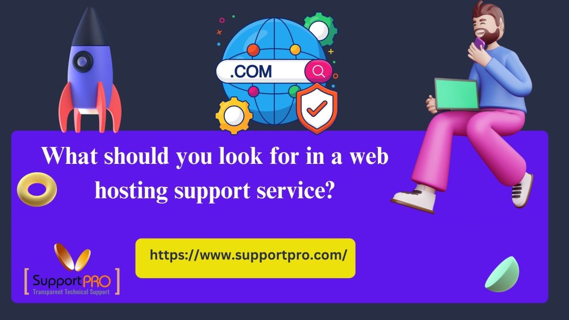 web hosting support service
