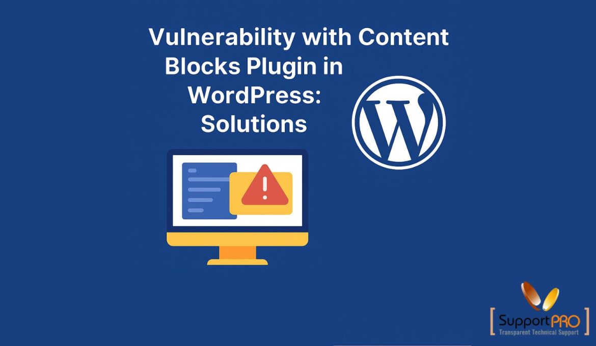 Vulnerability with Content Blocks plugin