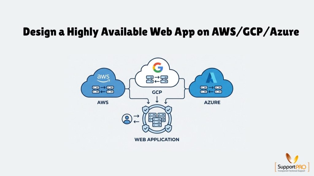 Design a Highly Available Web App on AWS/GCP/Azure