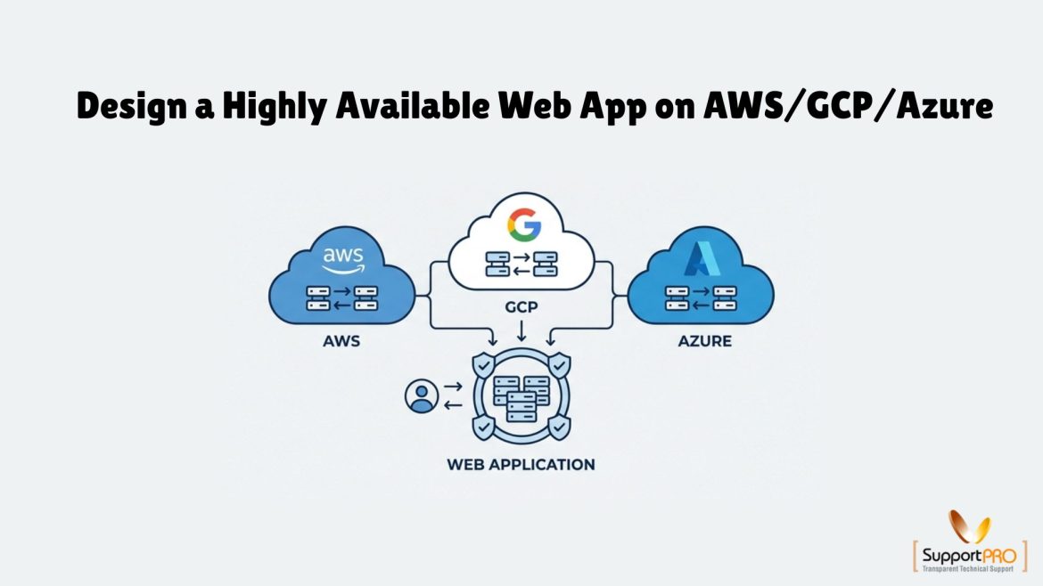 Design a Highly Available Web App on AWS/GCP/Azure
