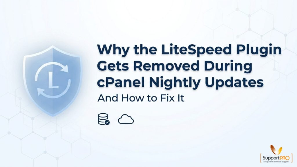 LiteSpeed Plugin Removed After cPanel Update