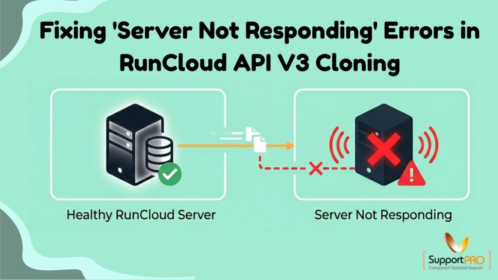 Fixing 'Server Not Responding' Errors in RunCloud API V3 Cloning