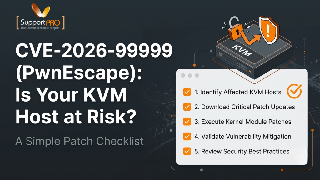 CVE-2026-99999 (PwnEscape) Is Your KVM Host at Risk A Simple Patch Checklist