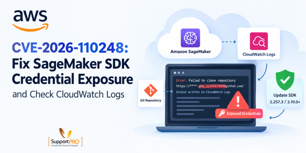 CVE-2026-110248: Fix SageMaker SDK Credential Exposure and Check CloudWatch Logs